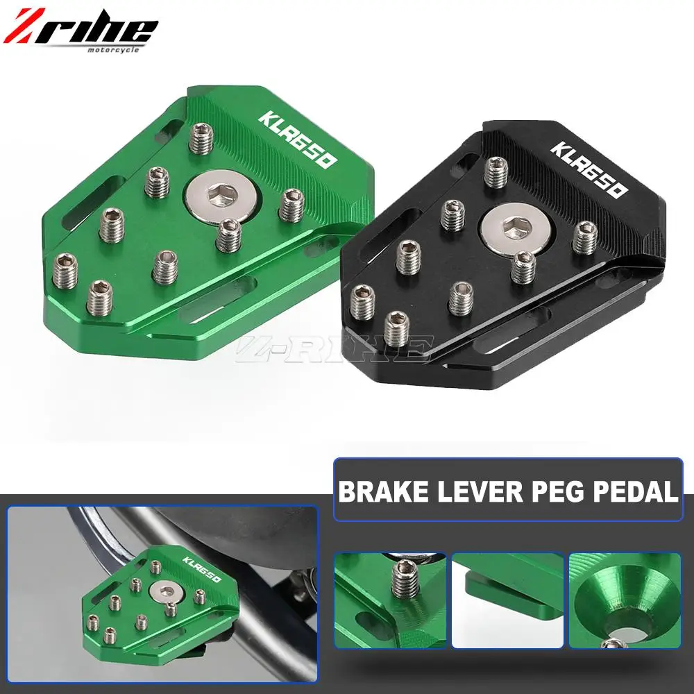

Brake Lever Foot Peg Pedal Tip Extension Pad Footrest For Kawasaki KLR650 KLR 650 2008-2018 2009 2010 2011 2012 2013 2014 2015