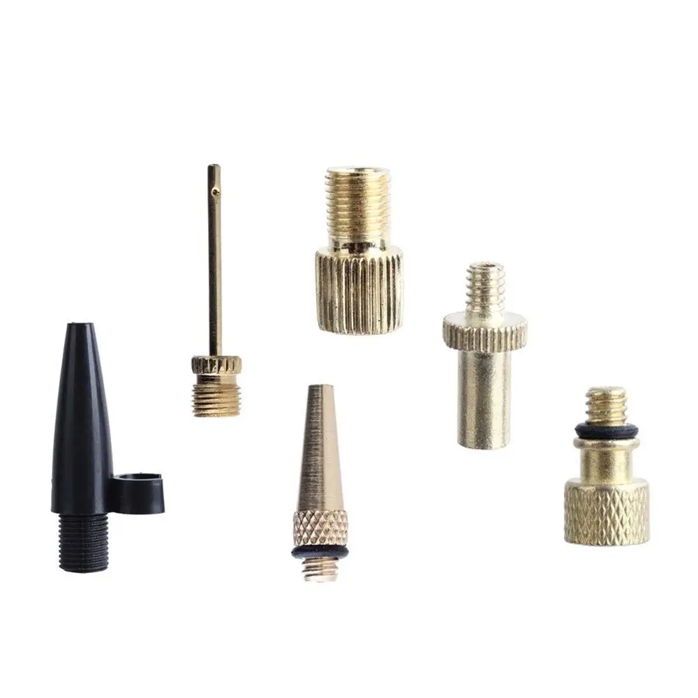 Комплект насадок для насоса комплект из 6 медных Presta Schrader Valve адаптеры колес