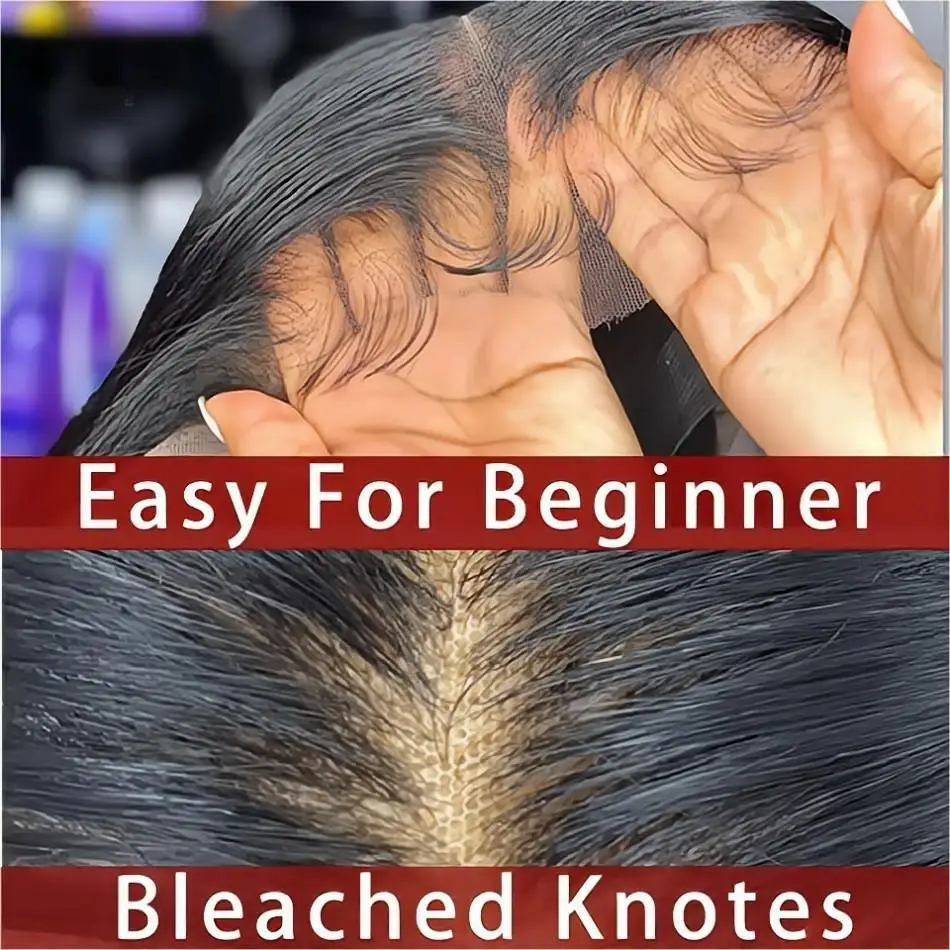 13x4 Lace Frontal Wigs Human Hair Wigs for Women Human Hair Straight Bleached Knots Wigs Transaprent 4x4 Lace Closure Wig