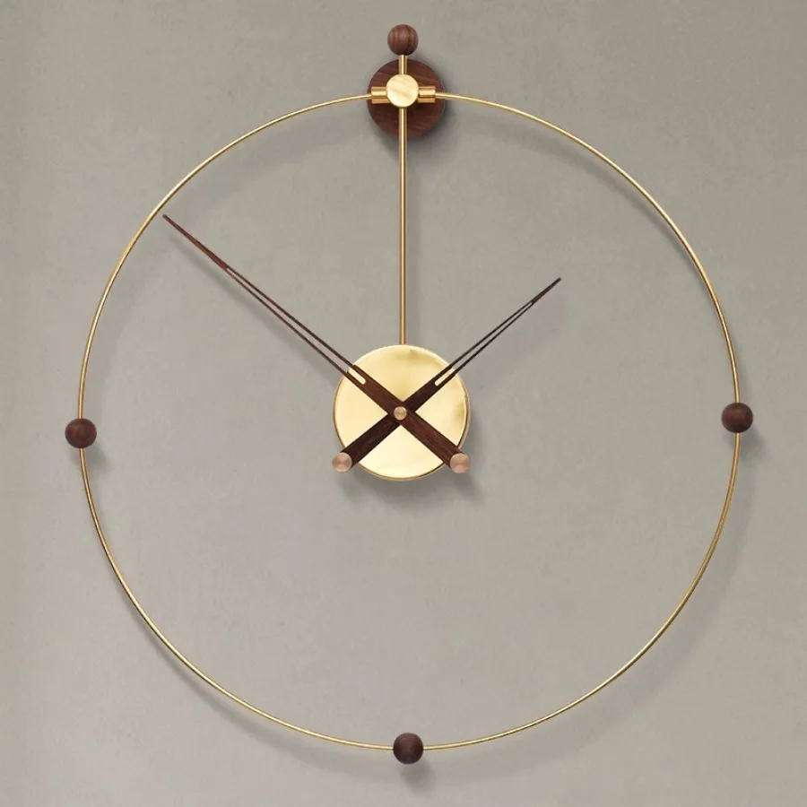 

Gift Home Wall Clock Decoration Elegant Art Modern Hand Wall Clock Living Room Round Fashion Bedroom Minimalist Reloj Wall Decor