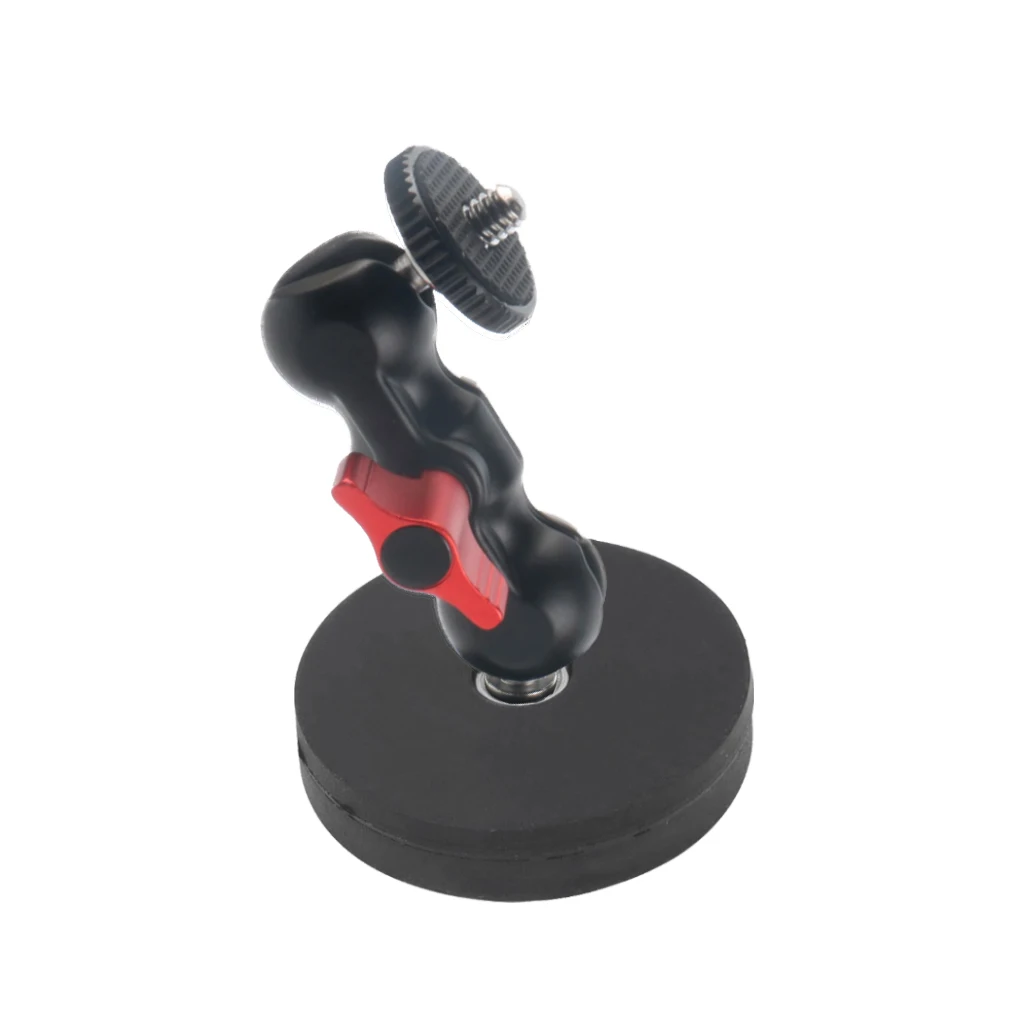

Double Ball Head Shoe Mount Adapter Magic Arm with 1/4" Screw Hole Suction Cup Camera Holder for Sony Canon Camera Accessories