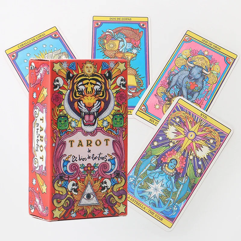 

Tarot De El Dios De Los Tres Tarot Deck Oracle Cards Entertainment Card Game for Fate Divination Occult Tarot Card Games