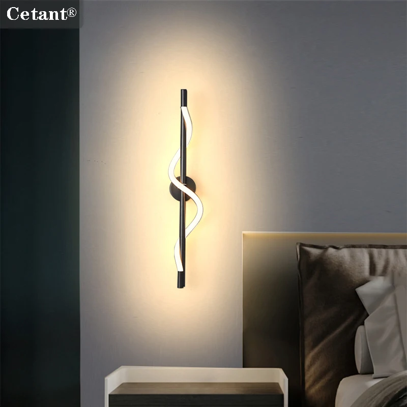 Светодиодный настенный светильник 56/80 см с длинной полосой спальня прикроватная