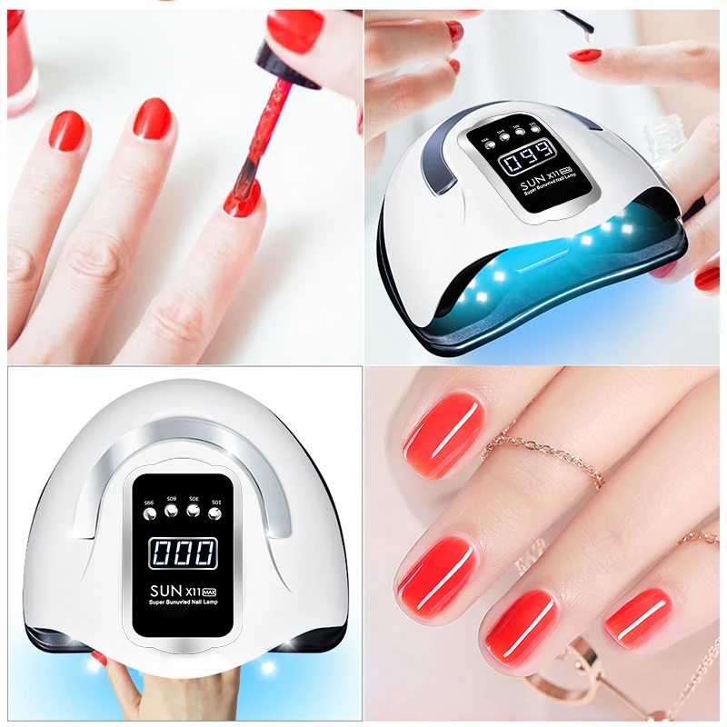 

SUN X11 MAX 66 LEDs Nail Dryer UV LED Nail Lamp for Curing All Gel Nail Polish With Manicure Professional Salon Nail Tool