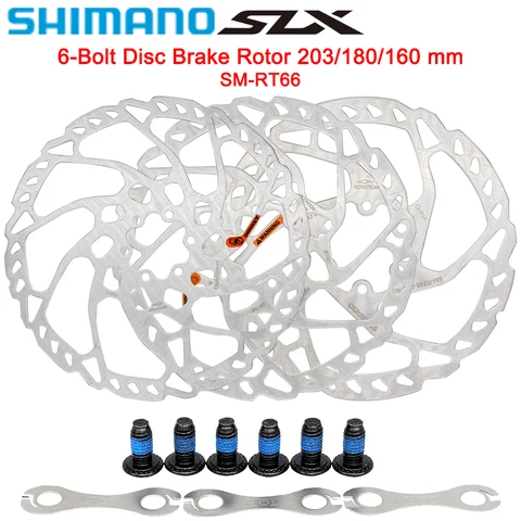 Тормозные роторы SHIMANO SLX M670 RT66 160/180/203 мм 6 болтов