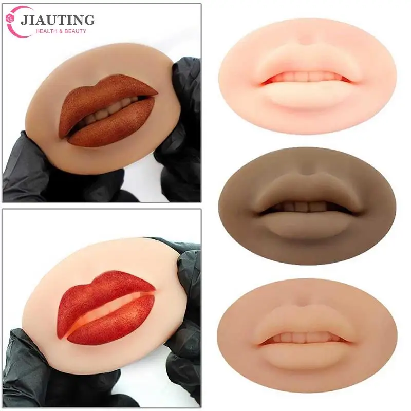 

5D embroidered silicone lips Nude Open Mouth Lips Practice Silicone Skin For PMU Beginner and Experienced Tattoo Artists