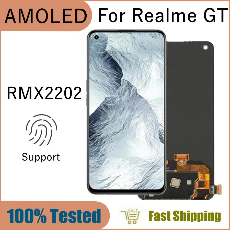 

6.43" AMOLED For Realme GT 5G LCD Display Touch Screen Assembly Replacement Accessory For Realme GT RMX2202 LCD