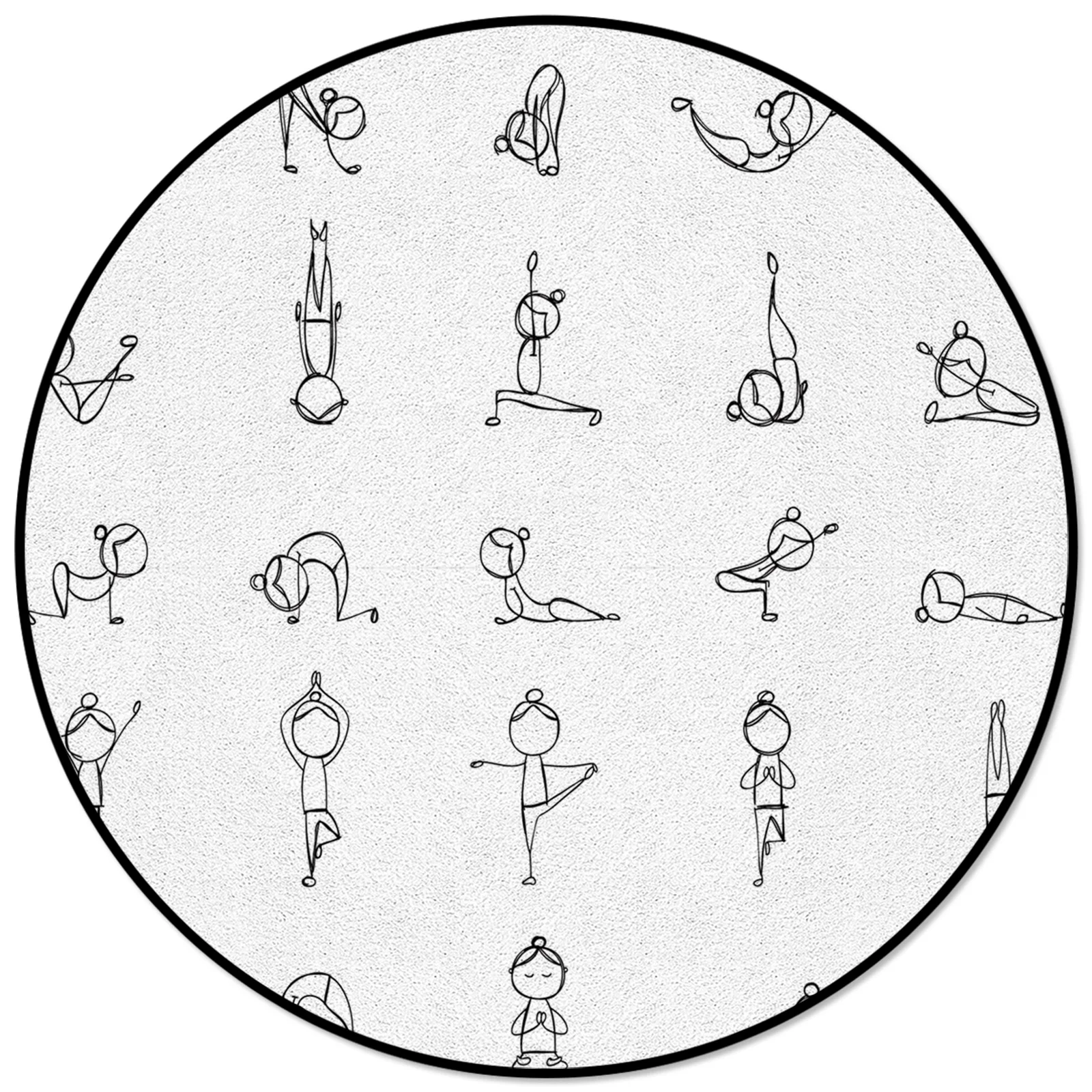 

Экшн-ковры и ковры для йоги «Злодей» для дома, гостиной, Круглый нескользящий коврик для детской комнаты