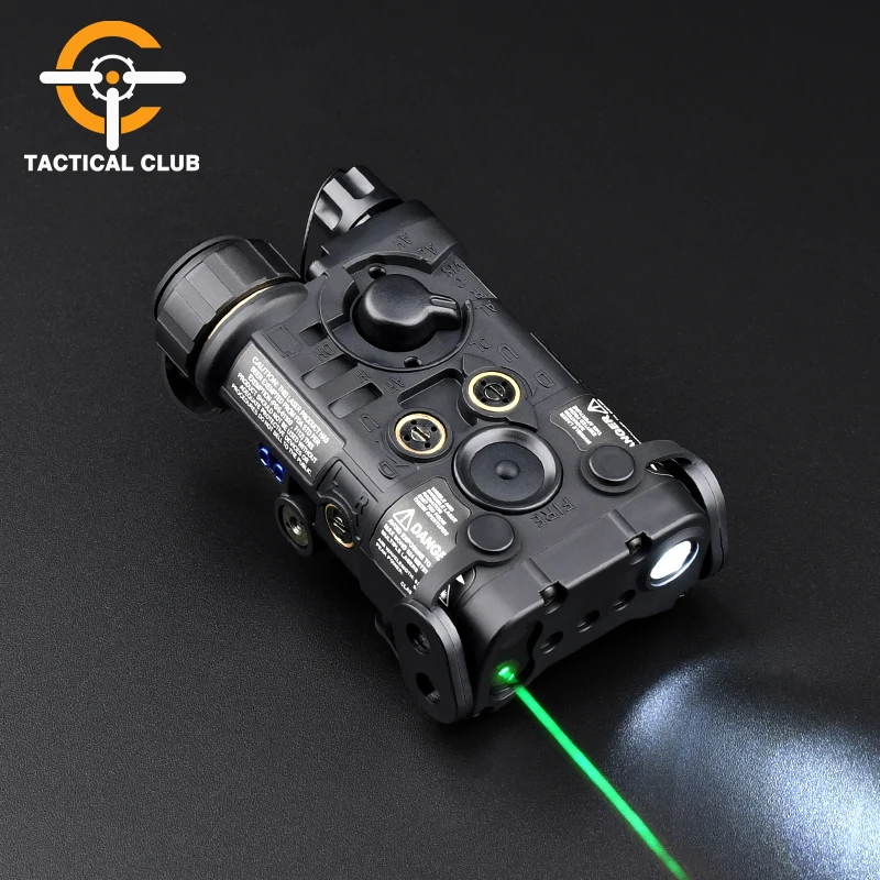 Tactical NGAL Mini Red Green IR Laser Nylon WADSN Flashlight LED Strobe Airsoft PEQ15 CQBL DBAL Laser Battery Case Hunting Sight