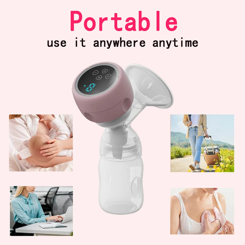 Электрический молокоотсос FENGCARE со встроенным экраном низкий уровень шума 180 мл