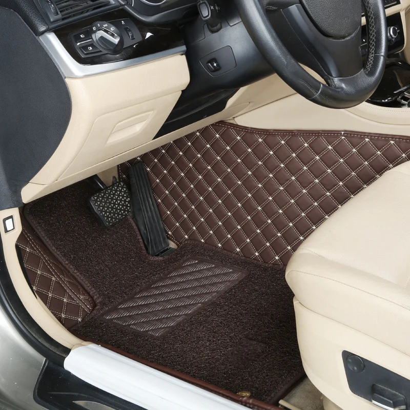 Автомобильные коврики для Peugeot 2008 P24 2020 2021 2022 кожаные прочный коврик антигрязные