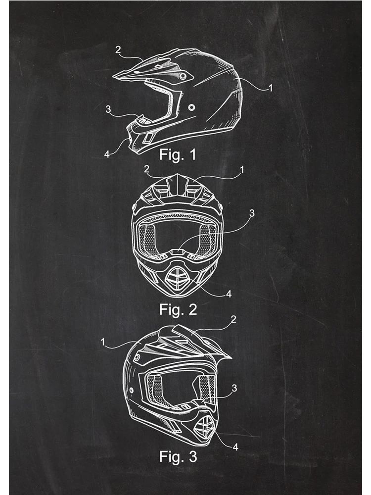 

Абстрактный рисунок мотоцикла на холсте