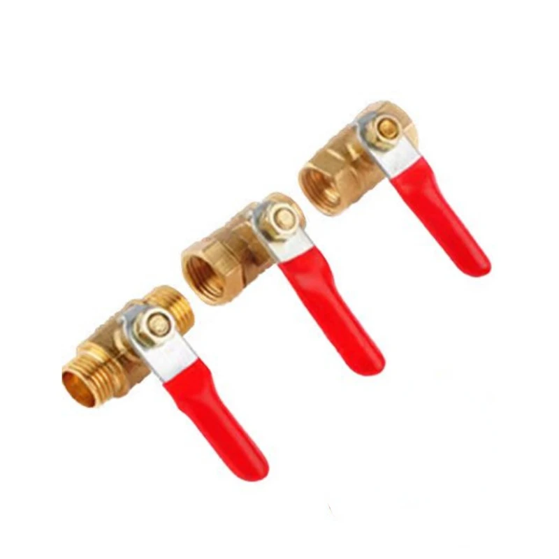 

Латунные шаровые краны 1/8"-1/2", золотистого цвета