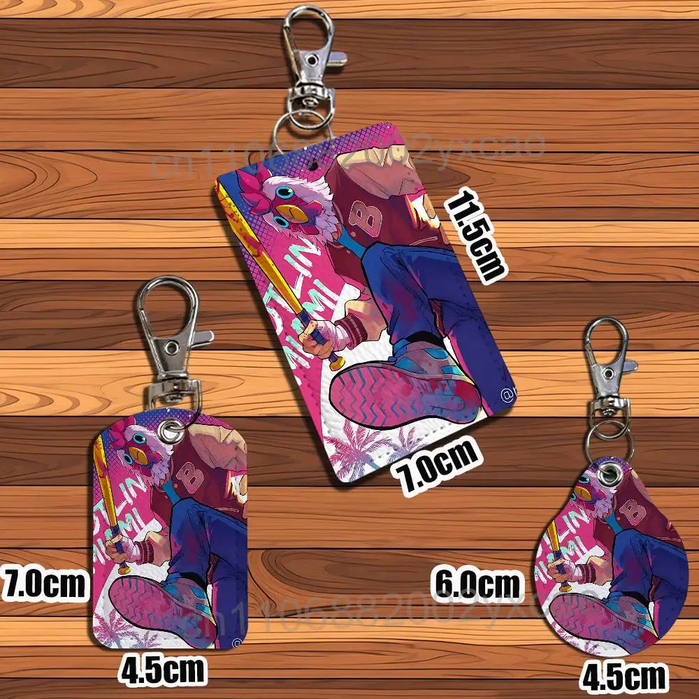 Фото Держатель для карт Rooster Jacket Game Hotline Miami: для банковских, деловых, рабочих карт, студенческих билетов, проездных, ключница №3