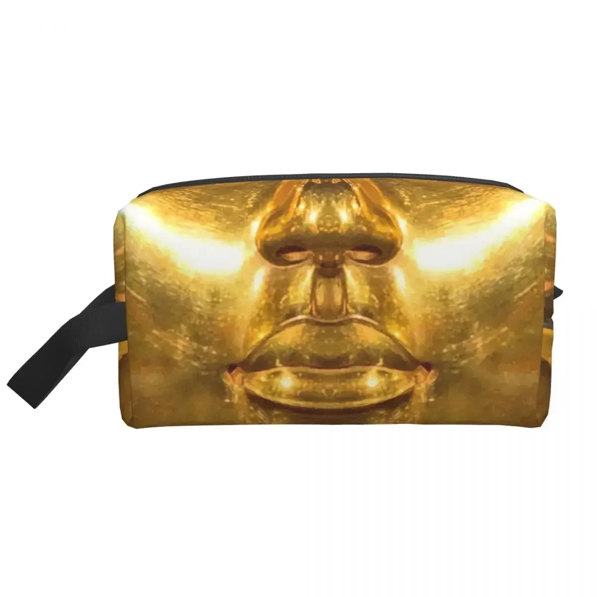 Симпатичная Золотая дорожная сумка для туалетных принадлежностей King 0 Древнего