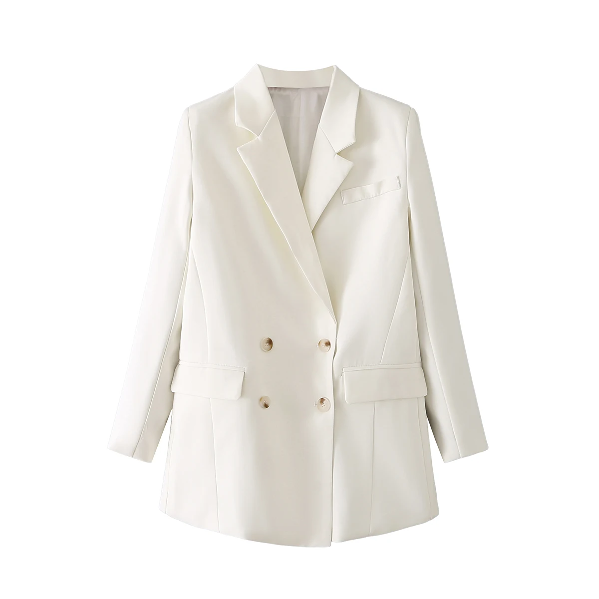 

SuperAen European and American Style Women's New 2022 Pocket Decoration Long Sleeve Casual Office Lady Blazer
