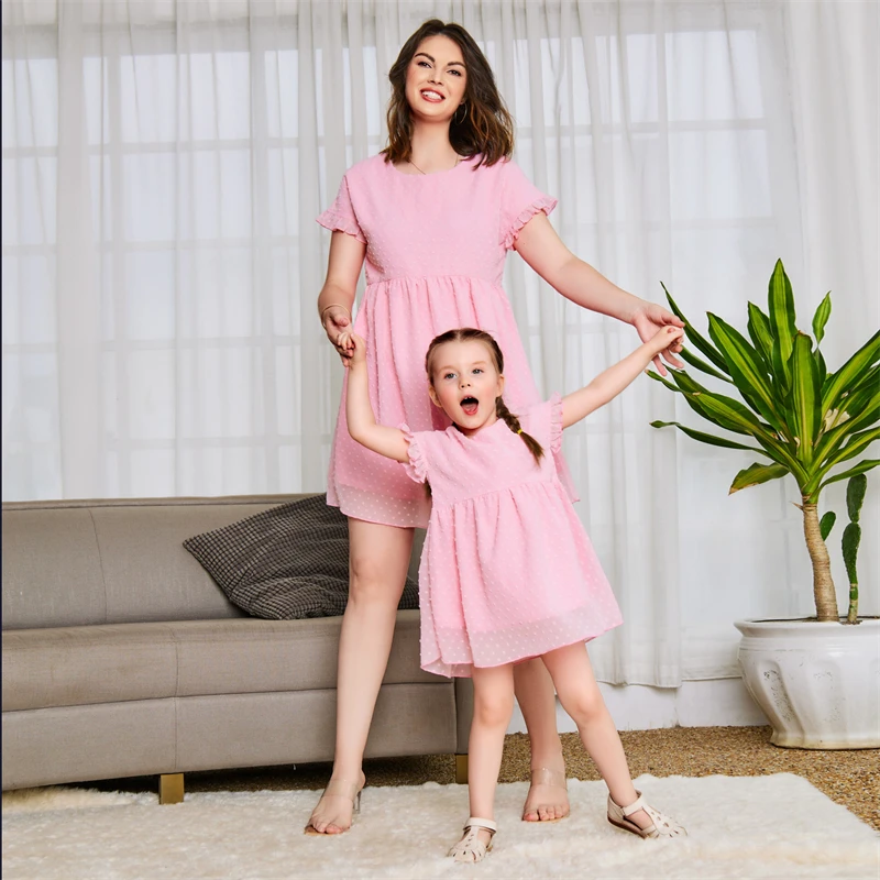 

Mothers Day Gift 2022 Parent Child Matching Outfit Same Family Look Mom Daughter Princess Dress Clothes Equal Girls Kids Apparel
