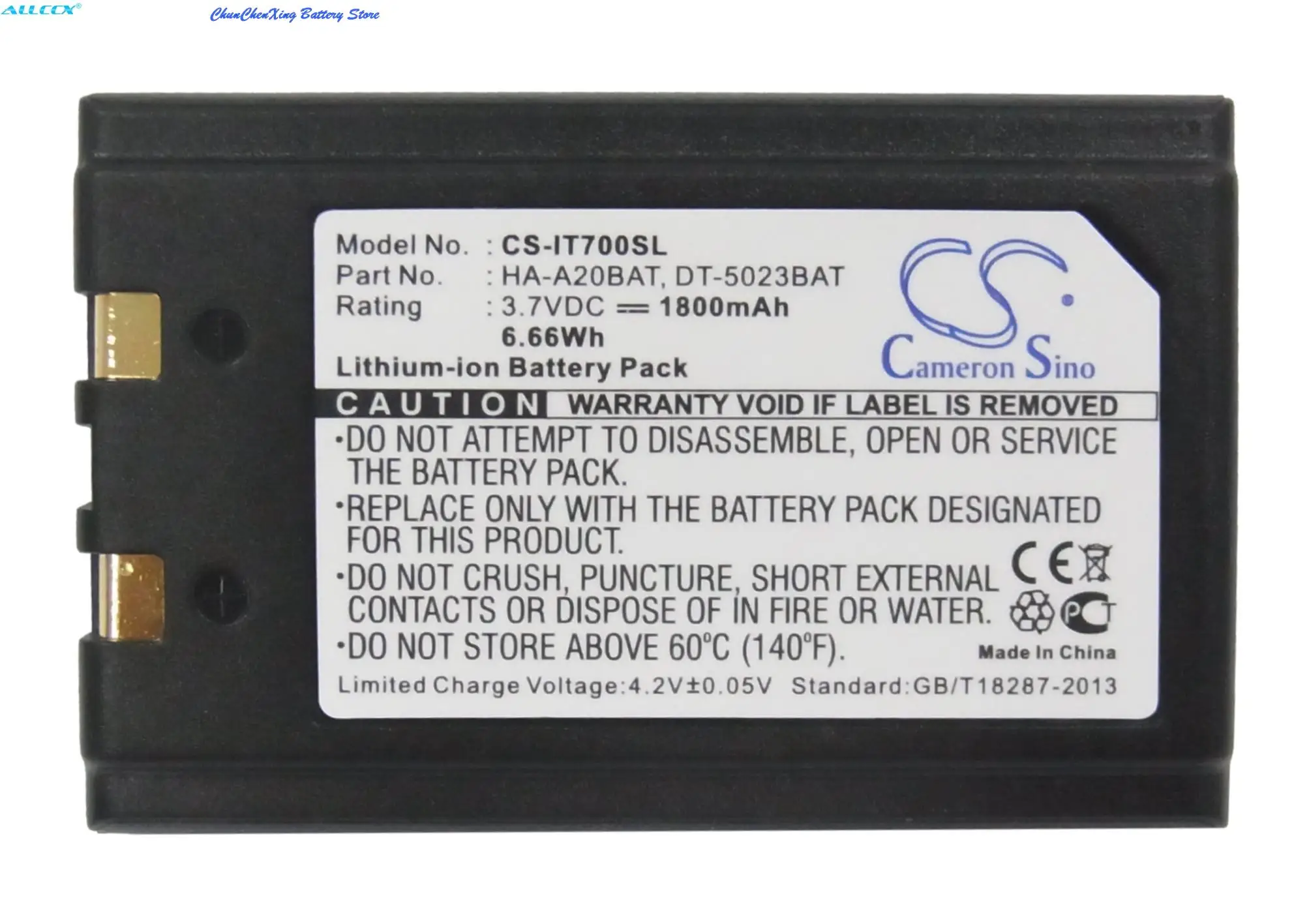 

Cameron Sino 1800mAh Battery for Casio IT-700 M30,DT-5025LAT,DT-950,DT-X10,DT-X5,DT-X5M10E,DT-X5M30E,DT-X5M30R,DT-X5M30U