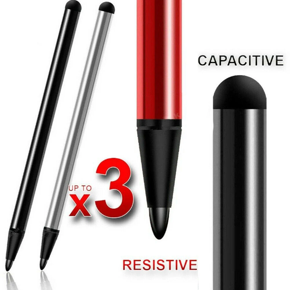 1/3Pcs Smart Phone Tablet Touchscreen Stylus Pens Universal Capacitive/Resistive Stylus Pen for iPhone iPad Samsung Rubber Pen