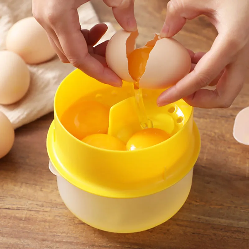 Egg Separator Egg White Yolk Separator Cooking Gadgets and Baking Accessories Home High Capacity Kitchen Tools  Cooking Gadgets