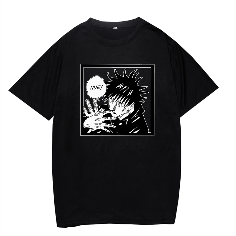 

Футболка мужская оверсайз с круглым вырезом, Классическая анимационная тенниска годжо Сатору, топ юютсу-кайзен, Повседневная Уличная майка...