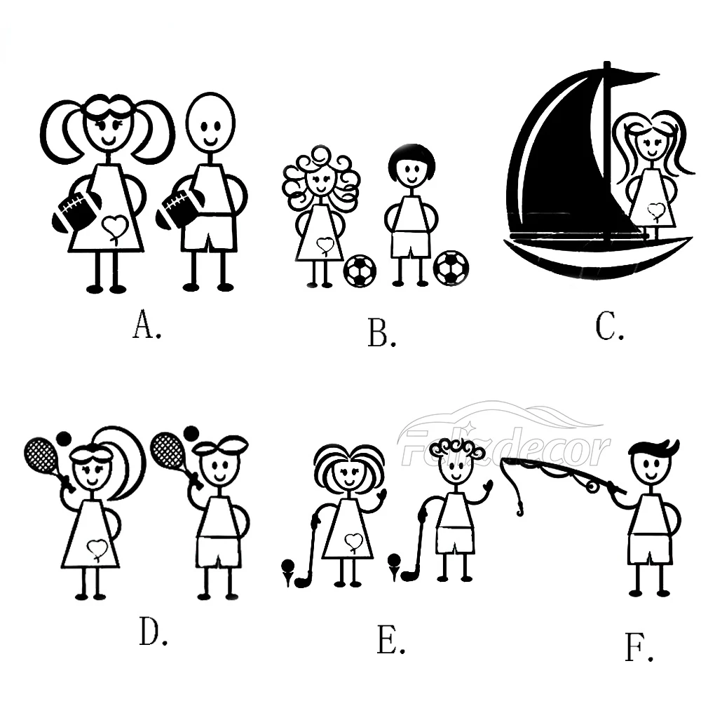 

Спортивная наклейка для людей, яркий силуэт, сделай сам, Автомобильный багажник на окно, самоклеящаяся декоративная модель, водонепроницае...