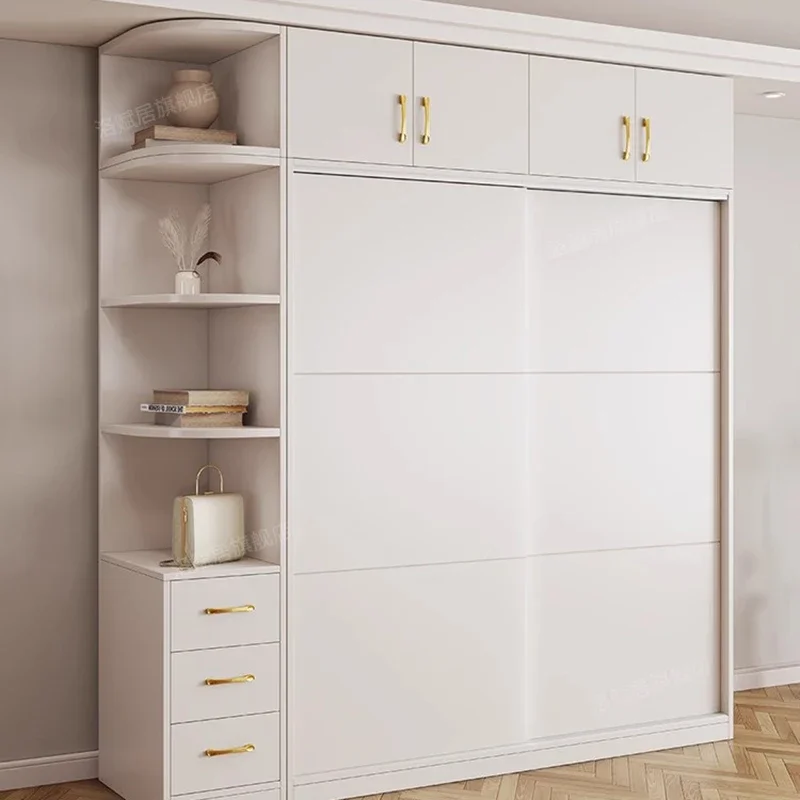 Современные скандинавские шкафы белый органайзер для хранения простые квартиры