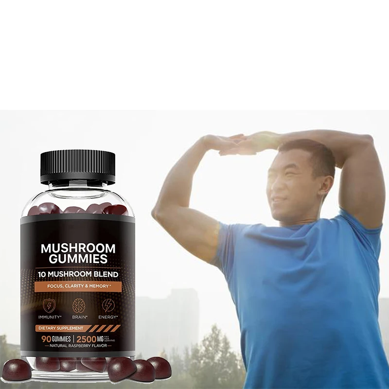 1 Bottle 2500mg Mushroom Soft Candy Helps Immune Support Improve Energy Concentration Health Soft Candy