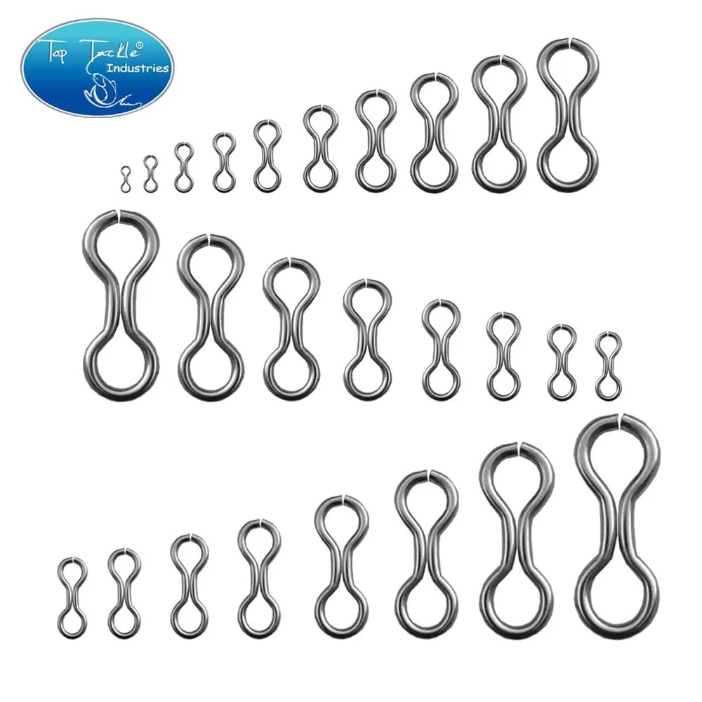 CF Lure Hard bait 1~30 Size DIY Stainless Steel 8 Knot Ring Customizable Jointed Ring Fishing