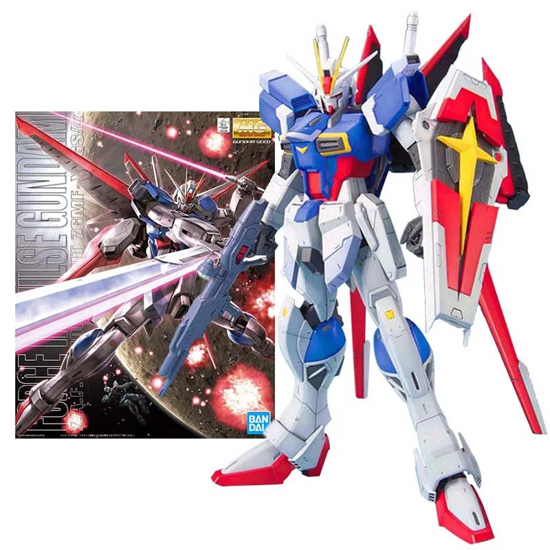 

Bandai Figure Gundam Model Kit Anime Figures MG Force Impulse Mobile Suit Gunpla Action Figure Toys For Boys Children's Gifts