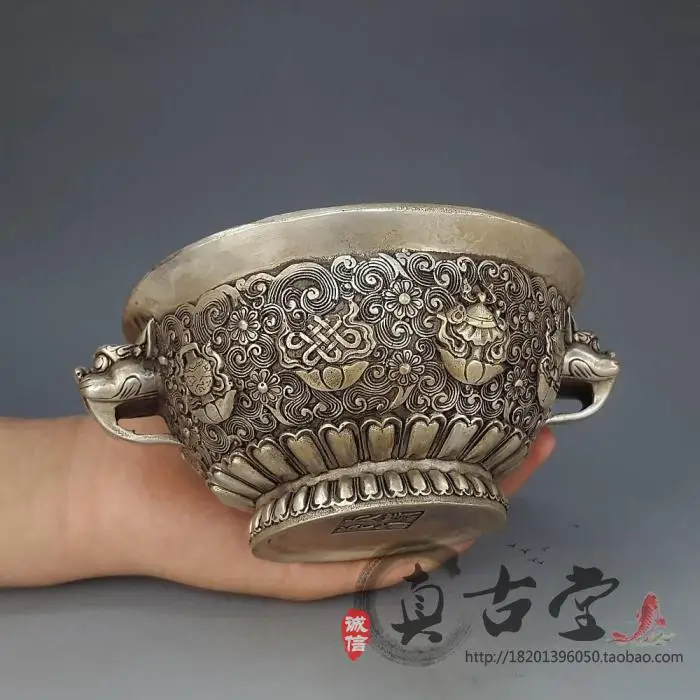 Специальная античная бронза белая медь латунь с серебряным покрытием восемь