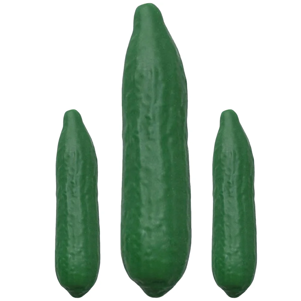 

3 Pcs Cucumber Pinch Stretchy Plaything Toys Tricky Music Shaped Tpr Cartoon Pressure Squeeze Sensory Cucumbers