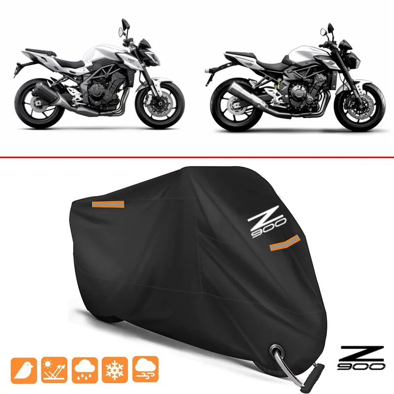 

For Kawasaki Z900 Z900 2017 2018 2019 2020 2021 2022 Motorcycle Cover Outdoor Waterproof Uv Protector Dustproof Rain Covers