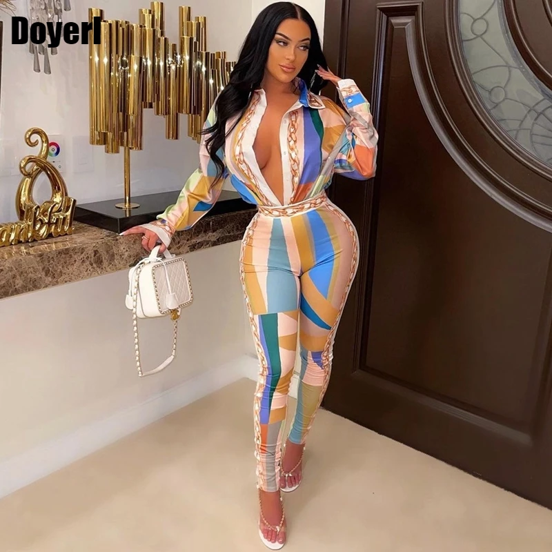 

Fall Women Tracksuit Suit Set Long Sleeve Blouses Top and Pant Suits Chic Two Piece Sets Womens Outfits Club Wear Matching Sets