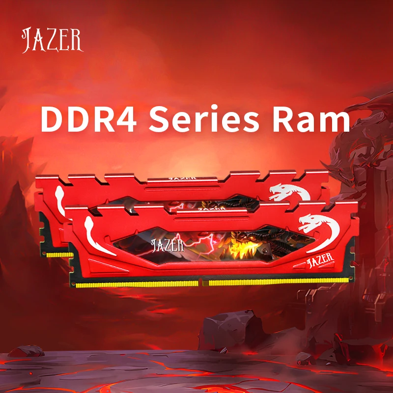 JAZER DDR4 ОЗУ 16 ГБ 8 32 3200 МГц 3600 PC4 настольная игровая память с поддержкой материнской
