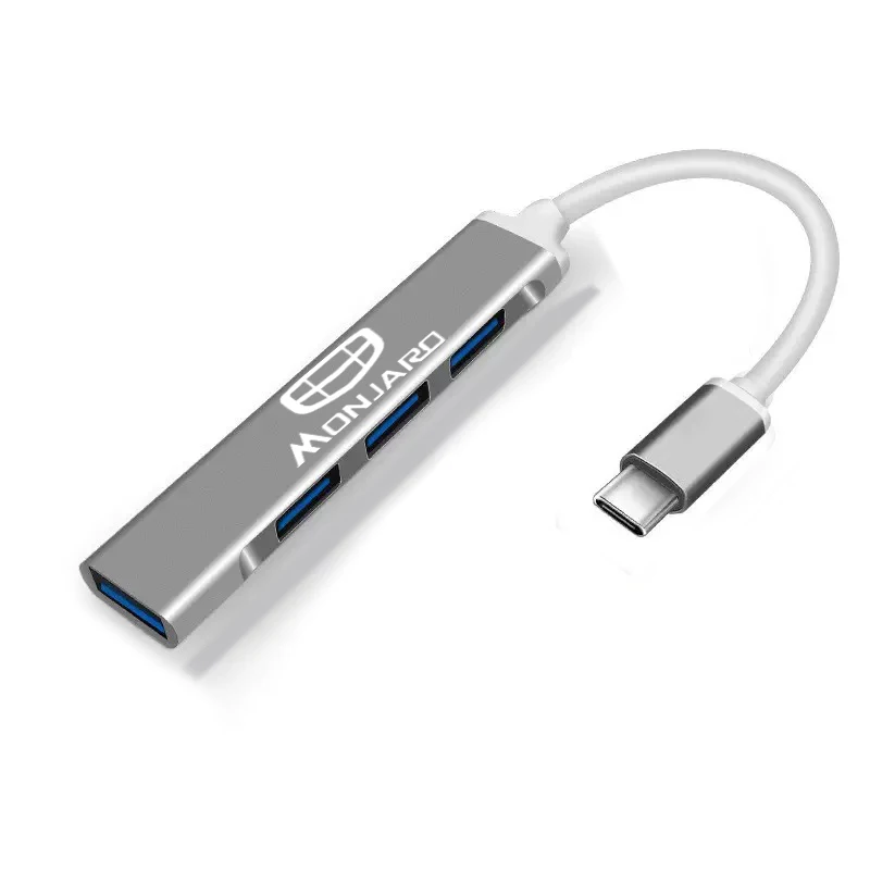 

Автомобильная док-станция типа USB3.0, многопортовый разветвитель из алюминиевого сплава с одним перетаскиванием и четырьмя разветвителями для GEELY MONJARO 2023 2024, автоаксессуары