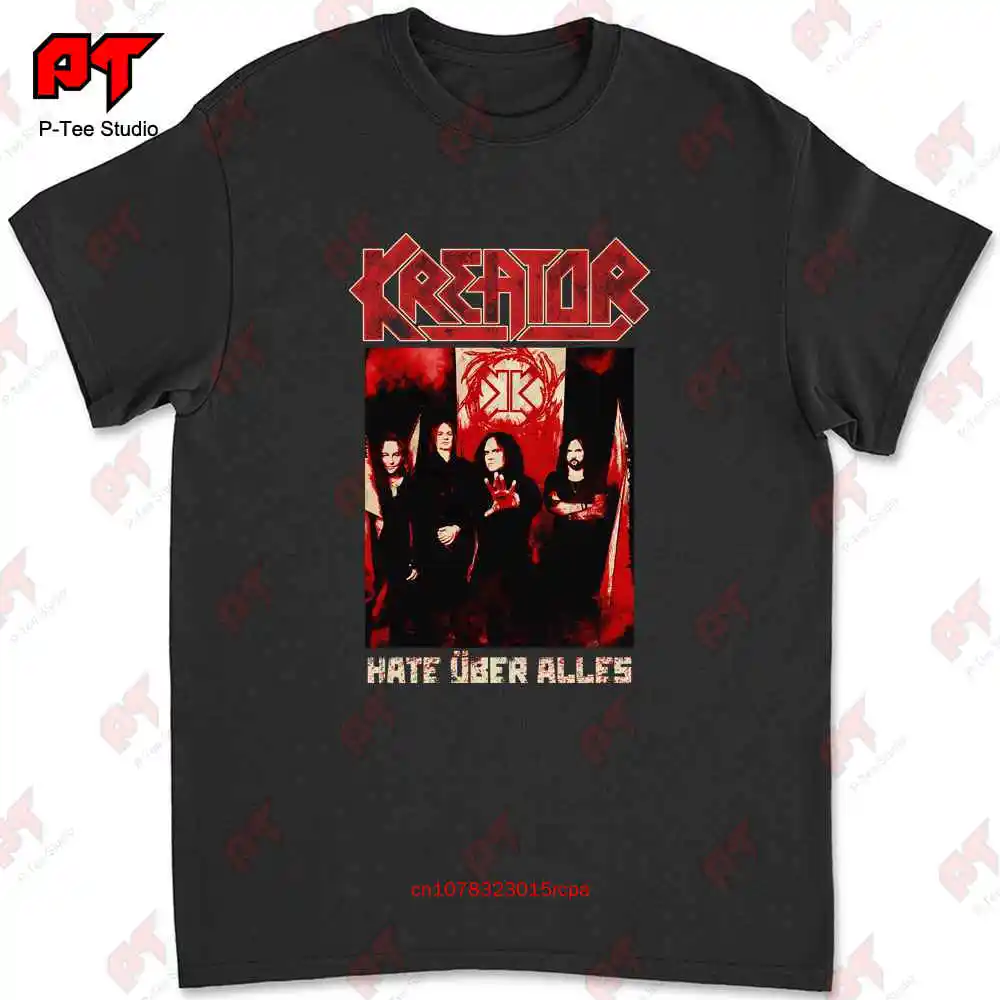 Kreator Hate About all с фото группы T Shirt 7X9D