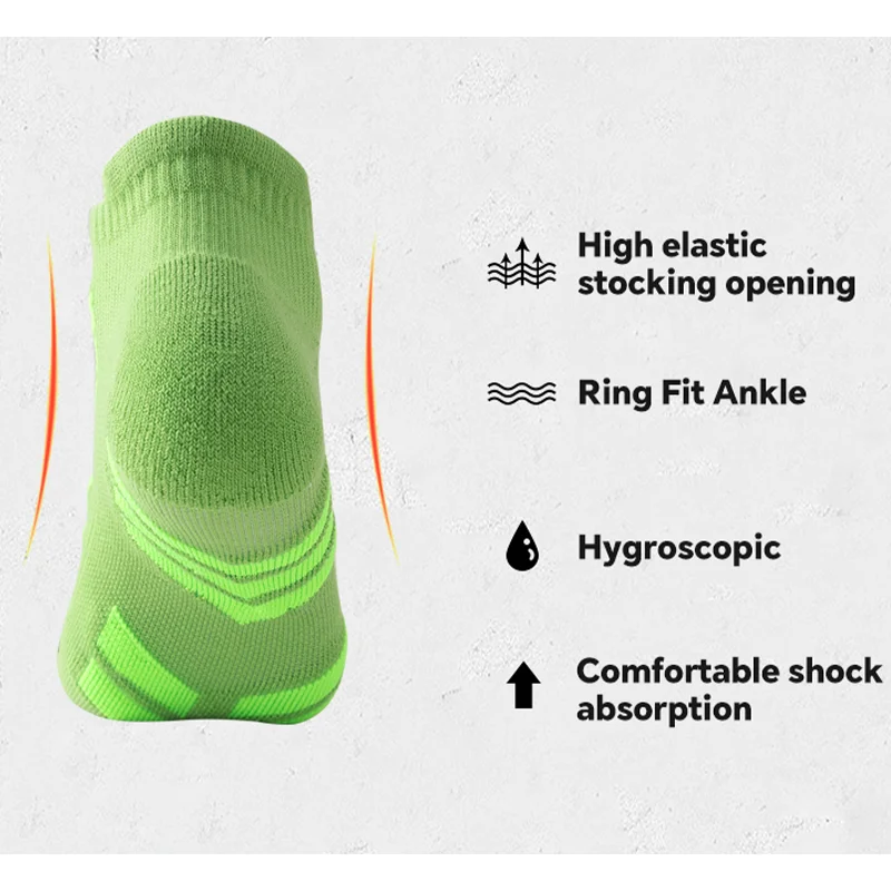 YUPAO Women Men Professional running socks Anti Odor Sweat Absorption Sports socks Shock Absorption Wear Resistance Fitness sock