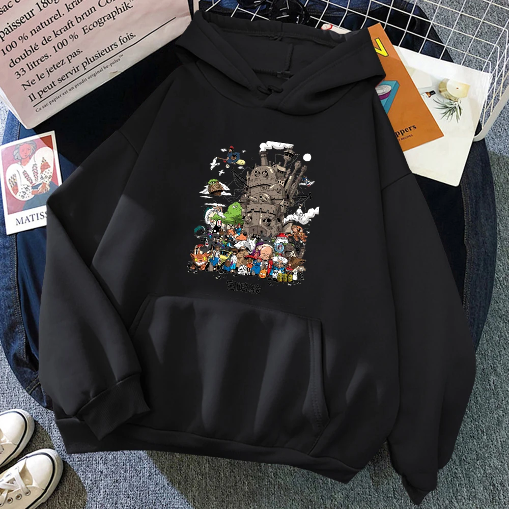 

Studio Ghibli Totoro Japanese Anime Funny Cartoon Hoodie Funny Cats Lover Sweatshirts Harajuku Anime Graphic Hoodies y2k