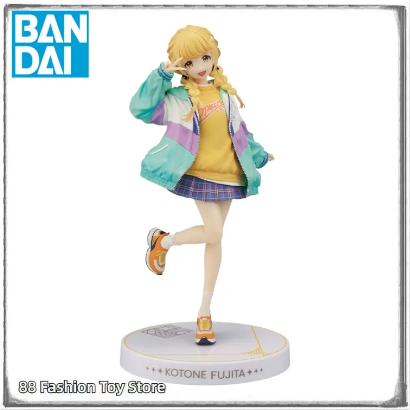 Фото В наличии Оригинальная фигурка BANDAI SPIRITS School Idol Master Gracemaster Ichiban Kuji Котоне Фудзита 1/7, аниме-фигурка, игрушка, подарок, украшение №5