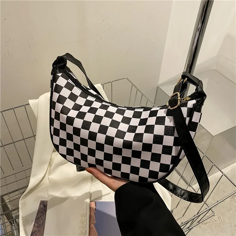 

Дамская модная Ретро клетчатая сумка для покупок, сумка для путешествий через плечо, Повседневная Универсальная женская сумка-мессенджер с...