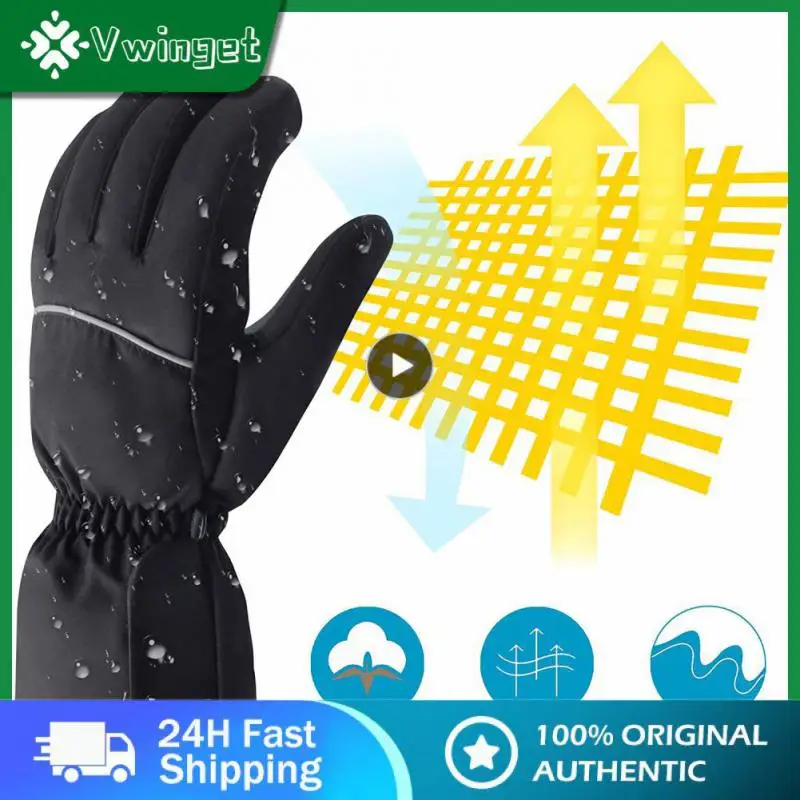 

2/3/5PCS 230g Waterproof Heating Gloves Resistant To Cold Weather Winter Cold Warm Ski Gloves Carbon Fiber Heating