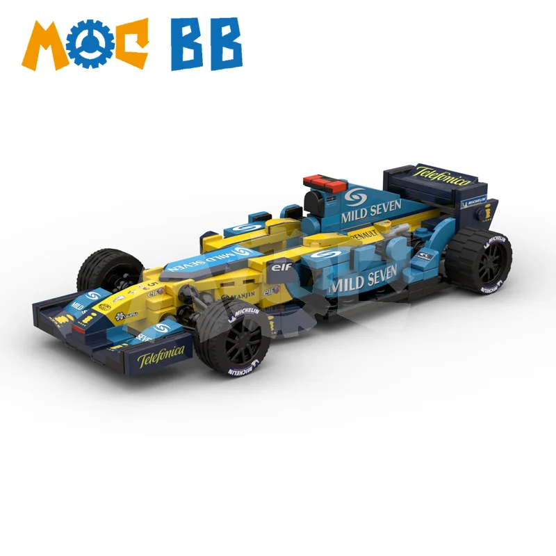 

MOC Small F1 Renault R25 Racing Model Building Block Toy Compatible with LEGO Building Blocks Boys and Girls Holiday Toys