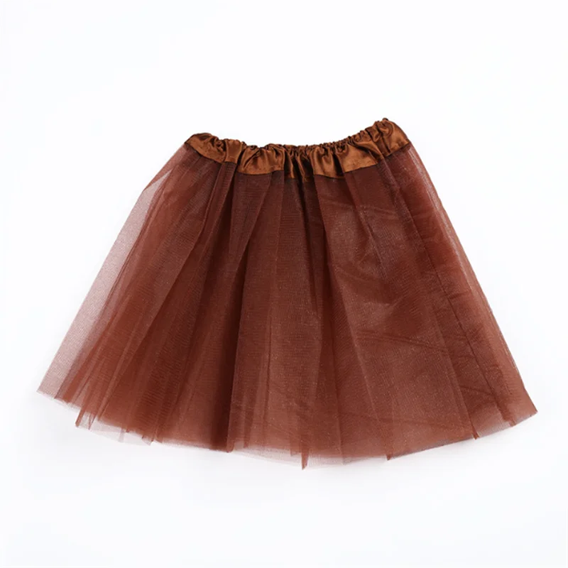 

Симпатичная круглая детская балетная юбка с эластичной талией для тренировок, однотонная танцевальная юбка