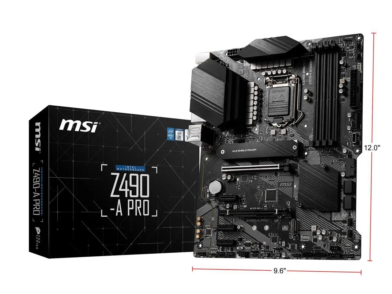 

Материнская плата MSI Z490-A PRO LGA 1200, 128 ГБ, Intel Z490 PCI-E 3,0, десктопная материнская плата M.2, двухканальная Память DDR4 4000 МГц