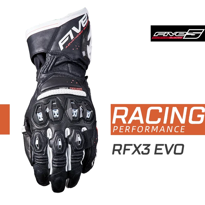 Франция FIVE RFX3 EVO Мотоциклетные перчатки Сертификация CE Гоночная воловья кожа