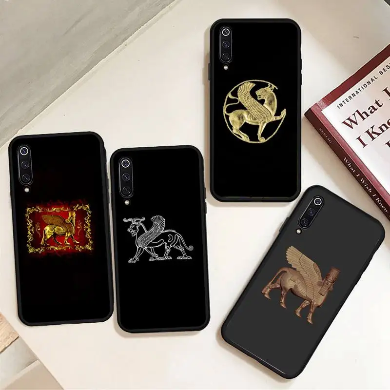 

Lamassu Assyrian Winged Lion Phone Case For Xiaomi Redmi note 7 8 9 11 t s 10 A pro lite funda shell coque cover