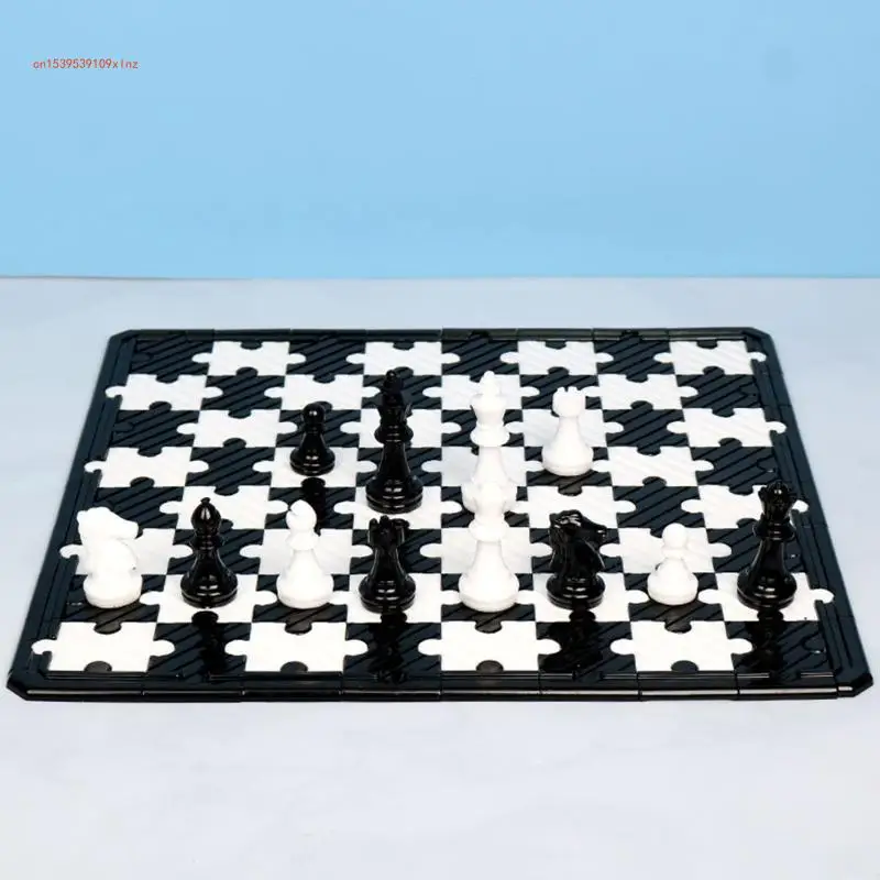 Шахматный набор с шашечной доской силиконовая смола полноразмерная 3D-форма для