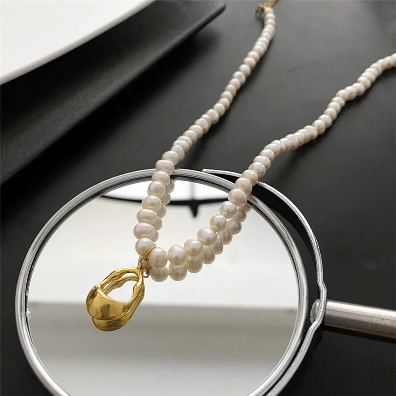

Женское ожерелье с подвеской из натурального пресноводного жемчуга