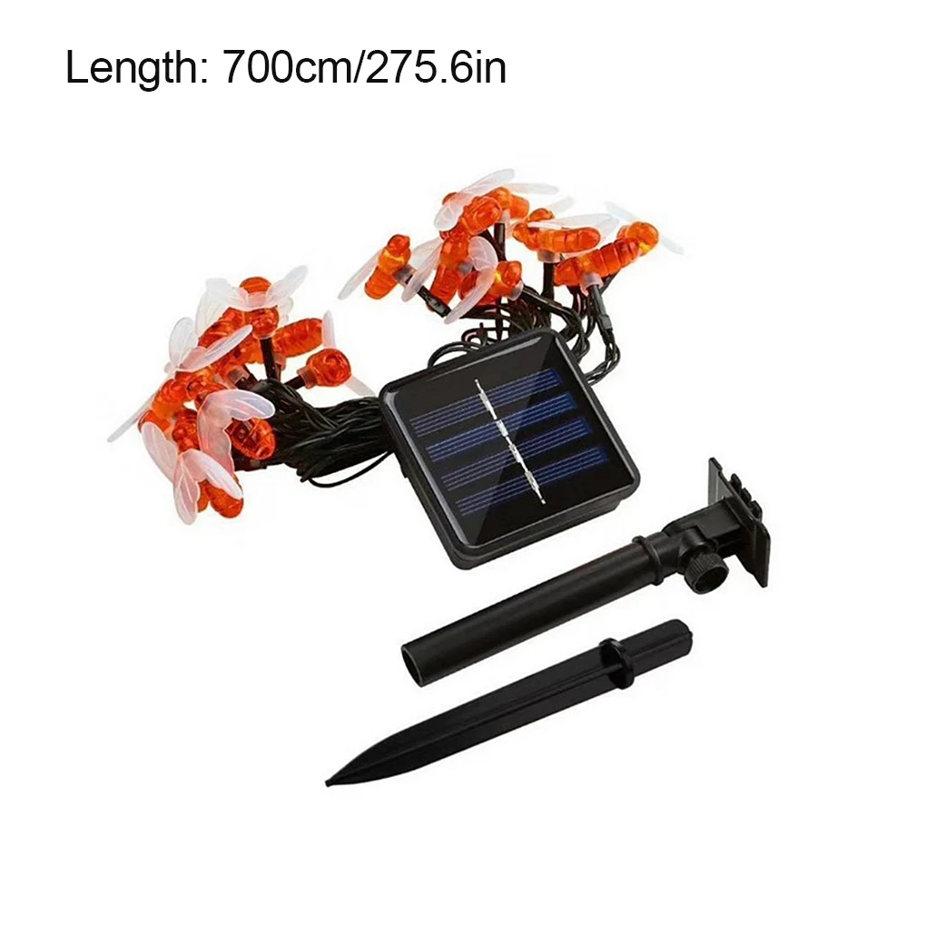 

Solar Powered String Light LED Decoration Cute Honey Bee Led String Fairy Light Solar Power Adjustable Lamp for Garden Park